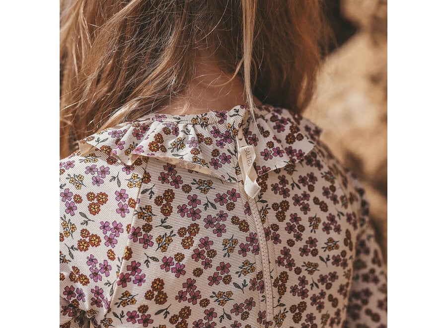 Sparkly Flower | Bodysuit - Bombay Brown