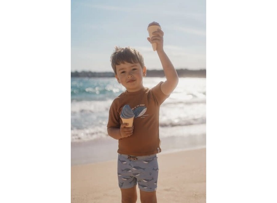 Zwem shirt korte mouwen Sunny  Brown