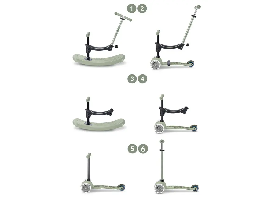 Micro Mini Micro 6in1 Rock & Go LED groen