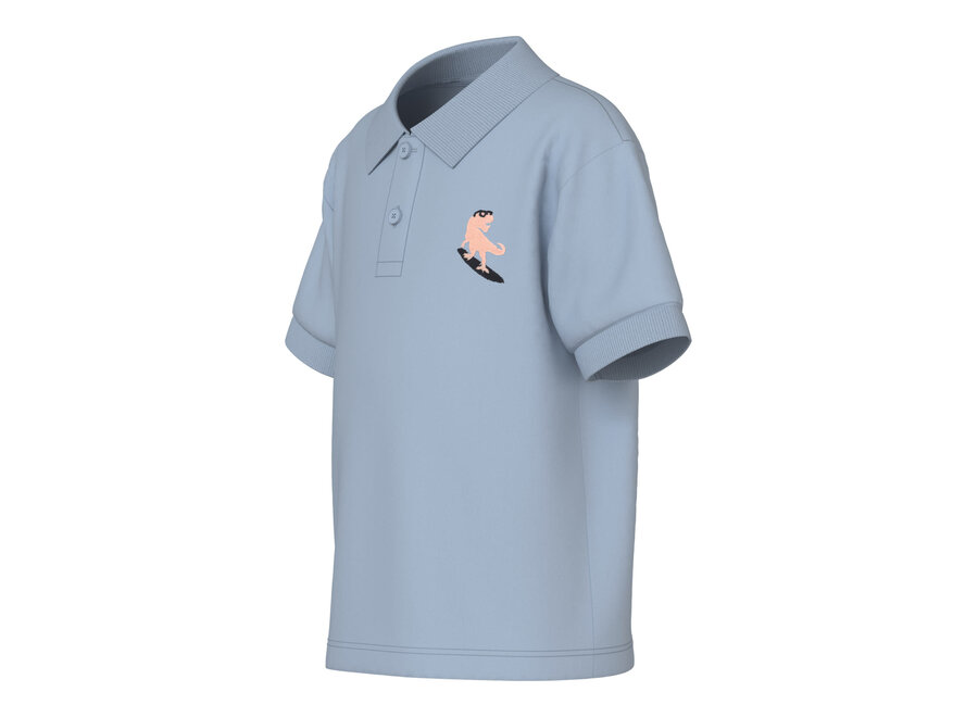 T-Shirt Polo Vesti Blue Fog dino surfer