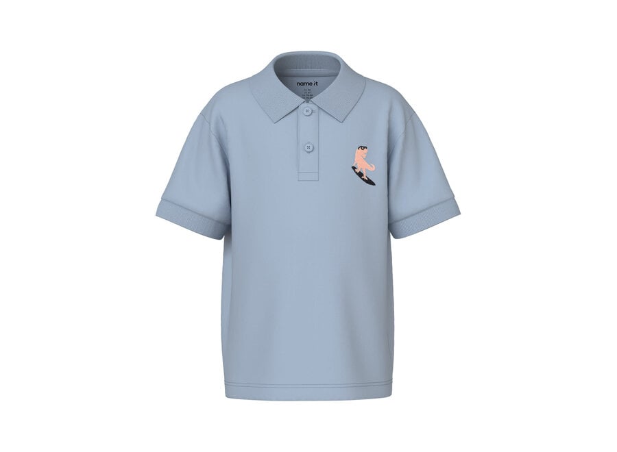 T-Shirt Polo Vesti Blue Fog dino surfer