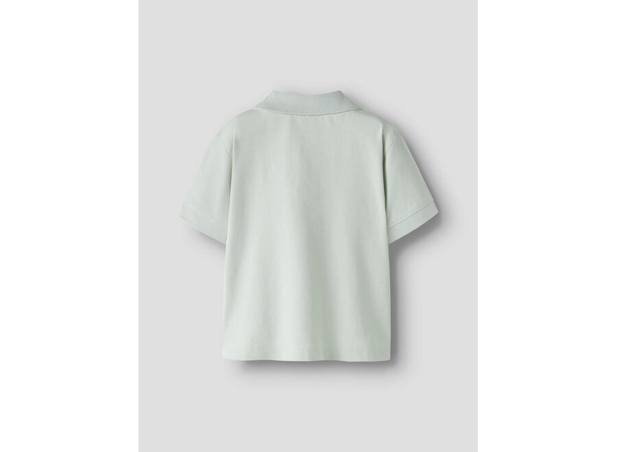 T-Shirt Polo Vesti Pale Aqua Palm