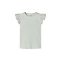 T-Shirt Havelle cap top - Pale aqua