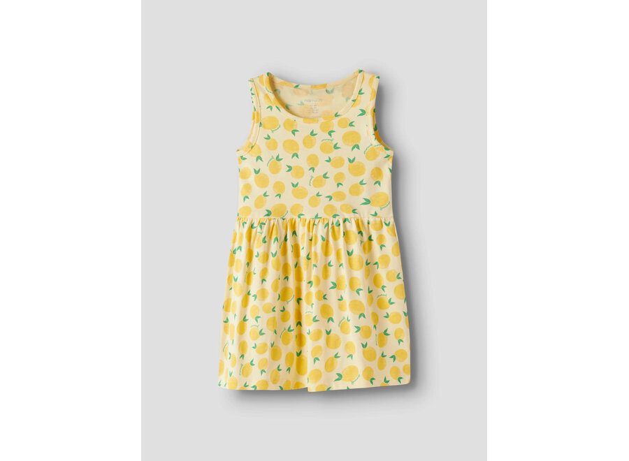 Jurk Vineo tank dress - Double cream lemons