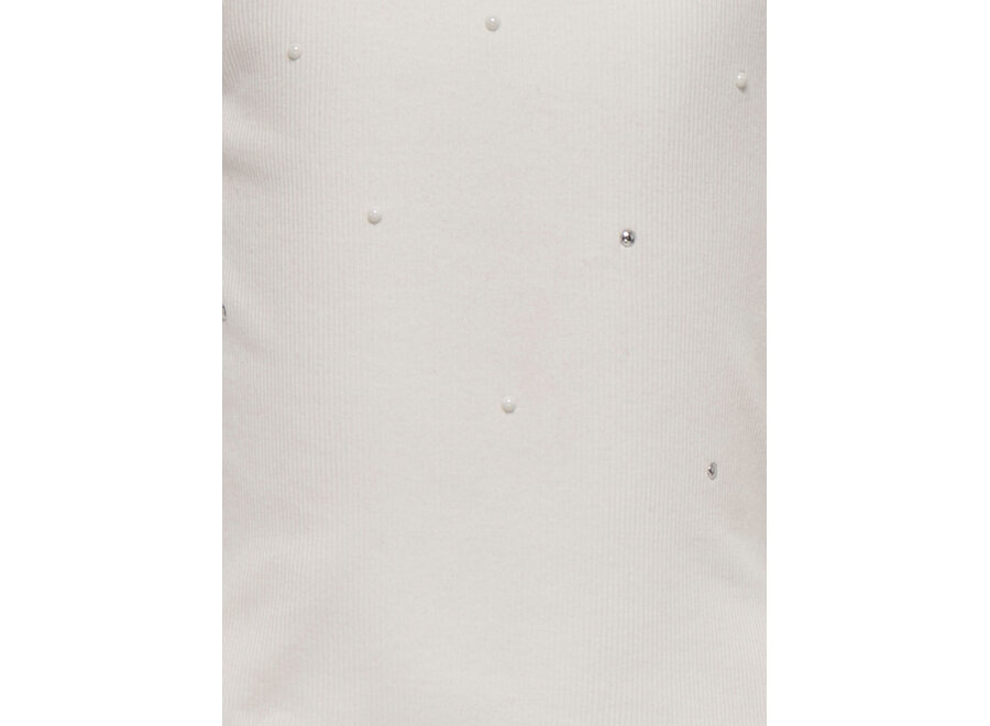 Tank top Jill - Cloud Dancer Pearls