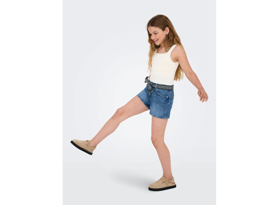 Shorts Ella - Wide denim shorts - Light medium blue