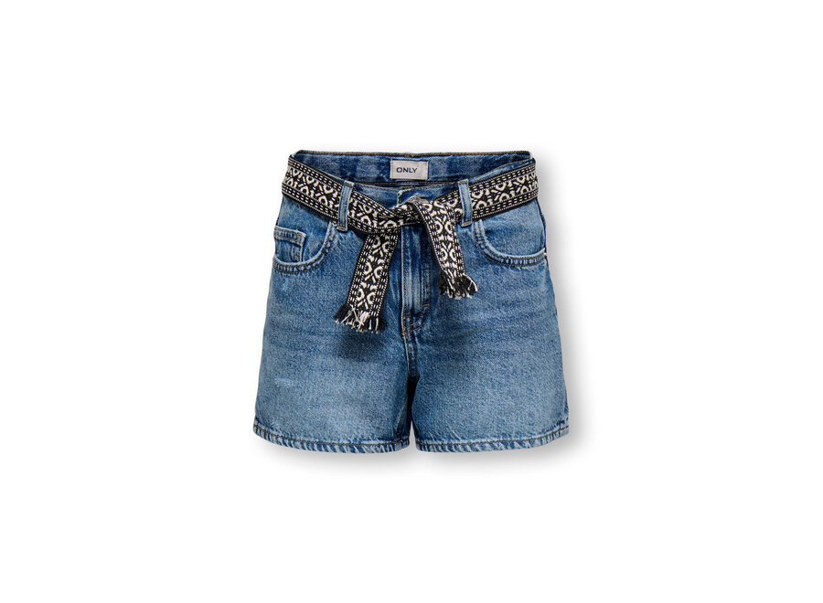 Shorts Ella - Wide denim shorts - Light medium blue