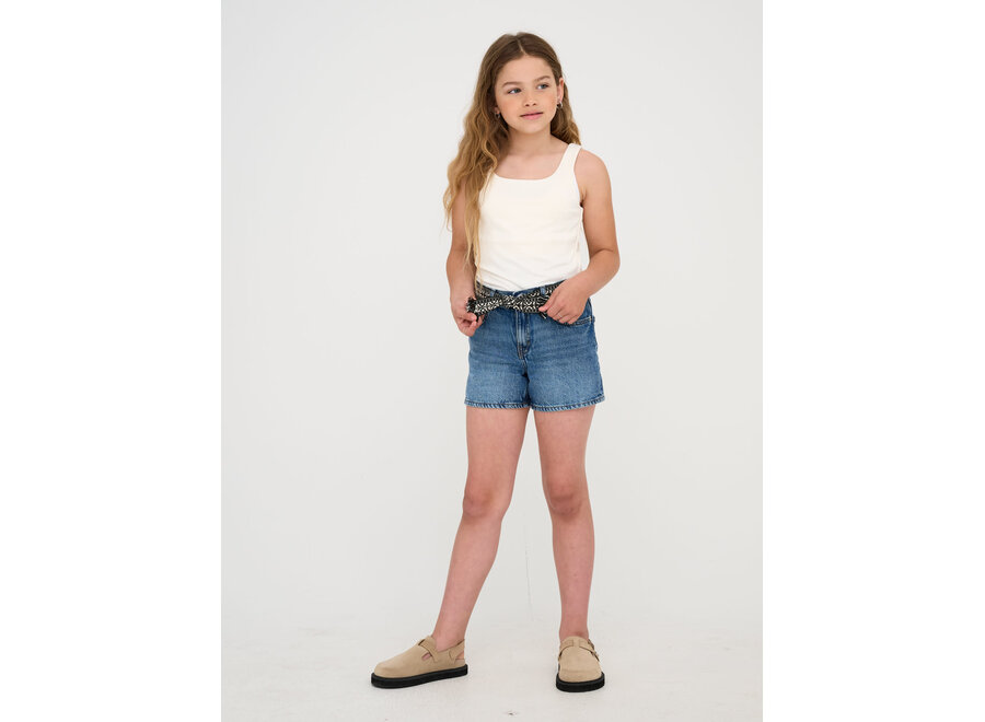 Shorts Ella - Wide denim shorts - Light medium blue