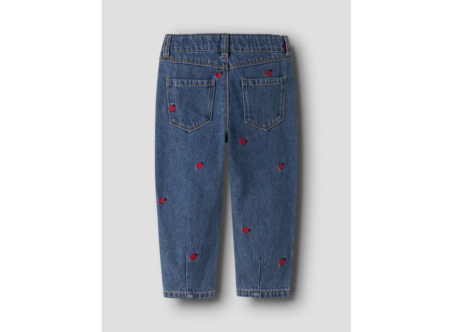 Jeans Bella mom - Medium blue - Lady Bug