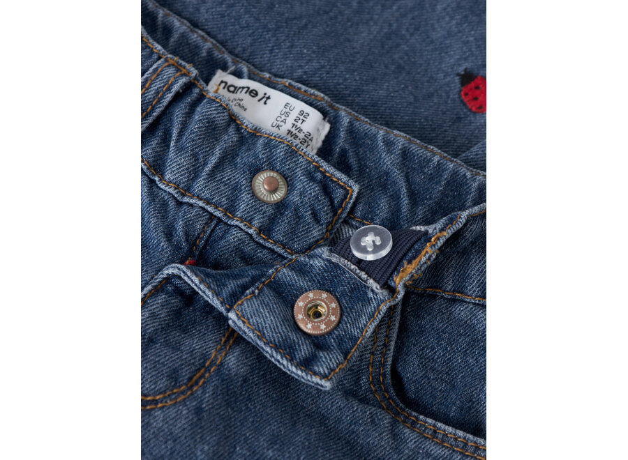 Jeans Bella mom - Medium blue - Lady Bug