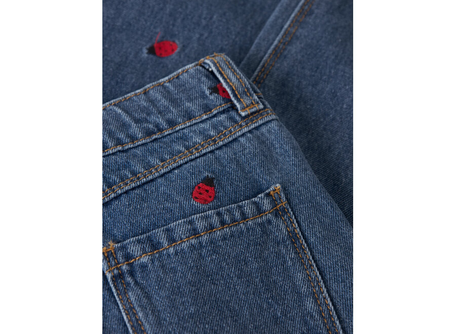 Jeans Bella mom - Medium blue - Lady Bug