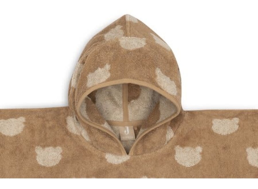 Badponcho Badstof Jacquard Teddy Bear Reversible
