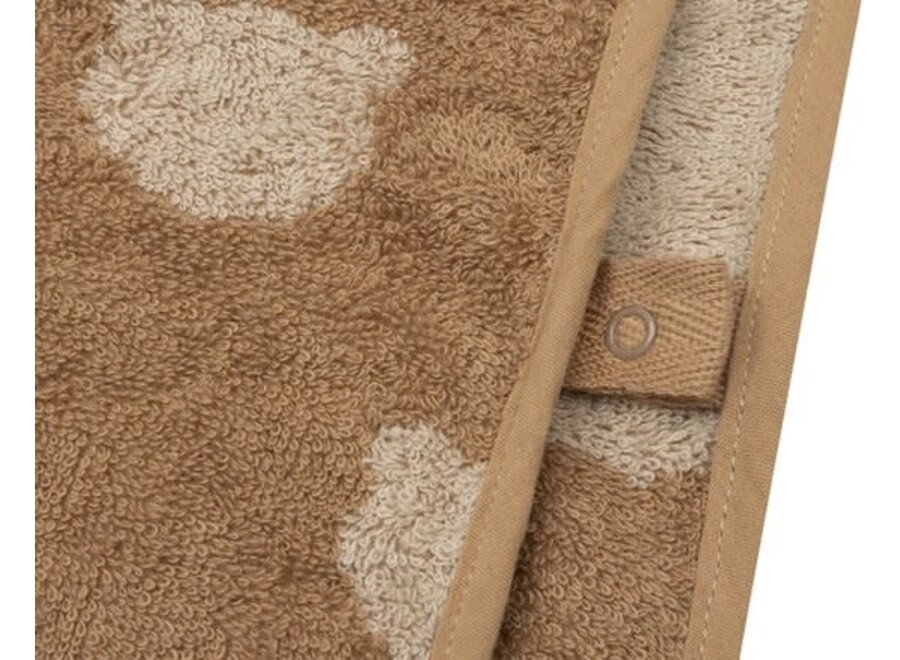 Badponcho Badstof Jacquard Teddy Bear Reversible