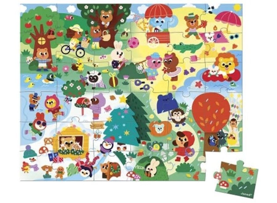 Puzzel - 4 seizoenen 36 stukjes