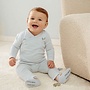 T-shirt overslag lange mouw  Baby Blue