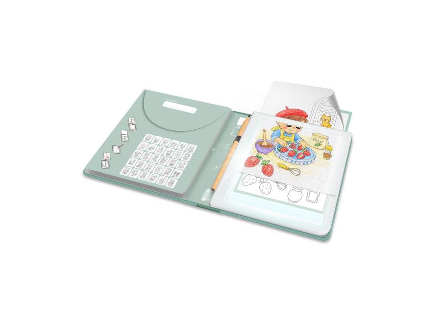 KIDYDRAW PAD Verlichte tekentafel Food