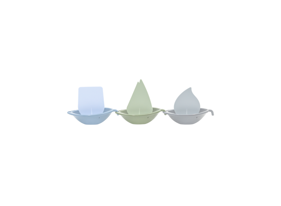 BIBS Sail Boats - Blue Mix