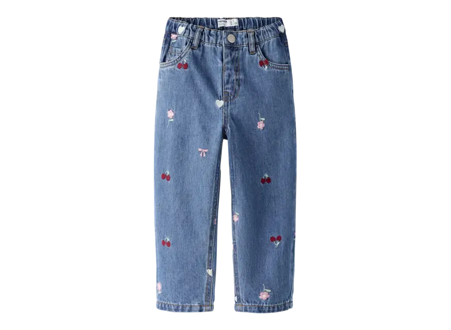 Jeans Bella barrel cherry / heart