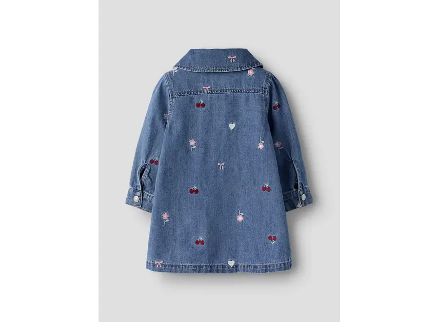 Jeans jurk Emily - Cherry / Heart dress