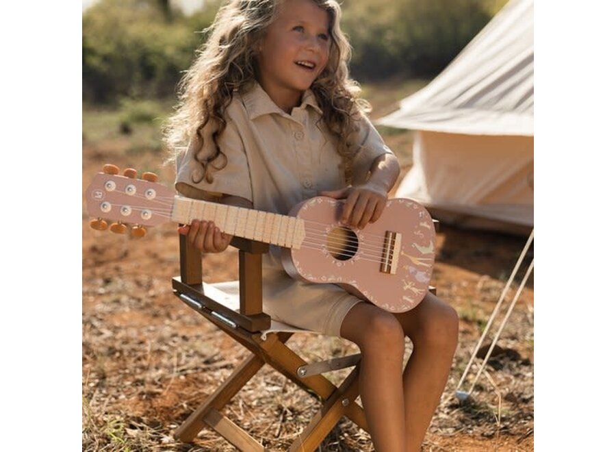 Houten gitaar - Roze - Safari Friends FSC