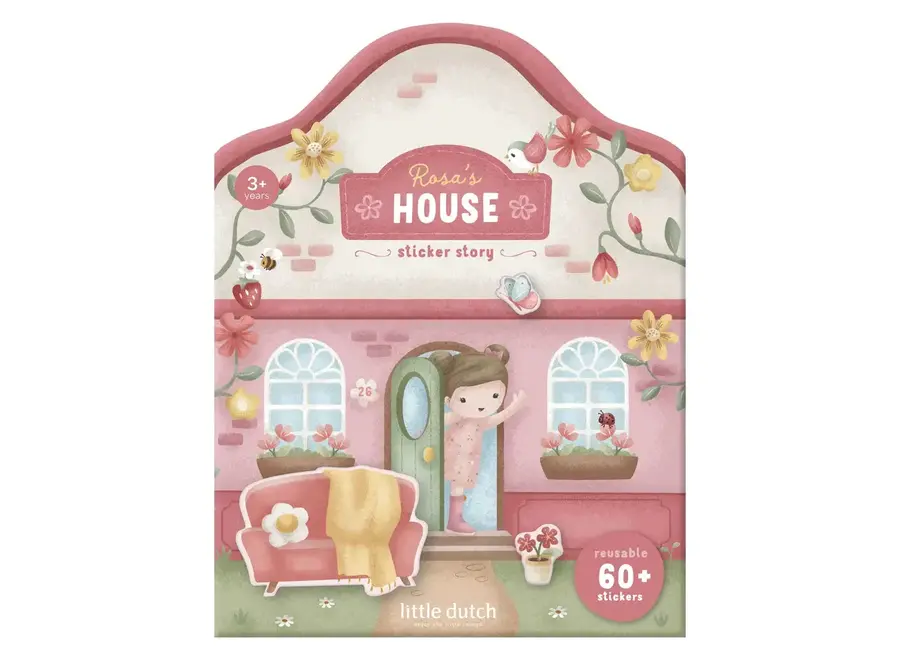 Stickerboek herbruikbaar Rosa