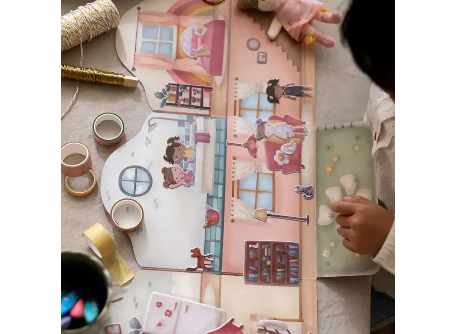 Stickerboek herbruikbaar Rosa