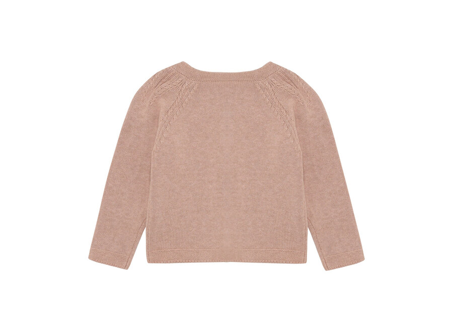 Cardigan Knit - Adobe Rose