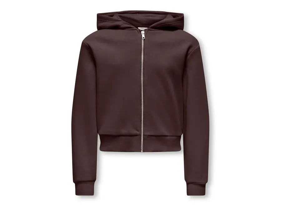 Vest Hoodie zip - Coffee Bean