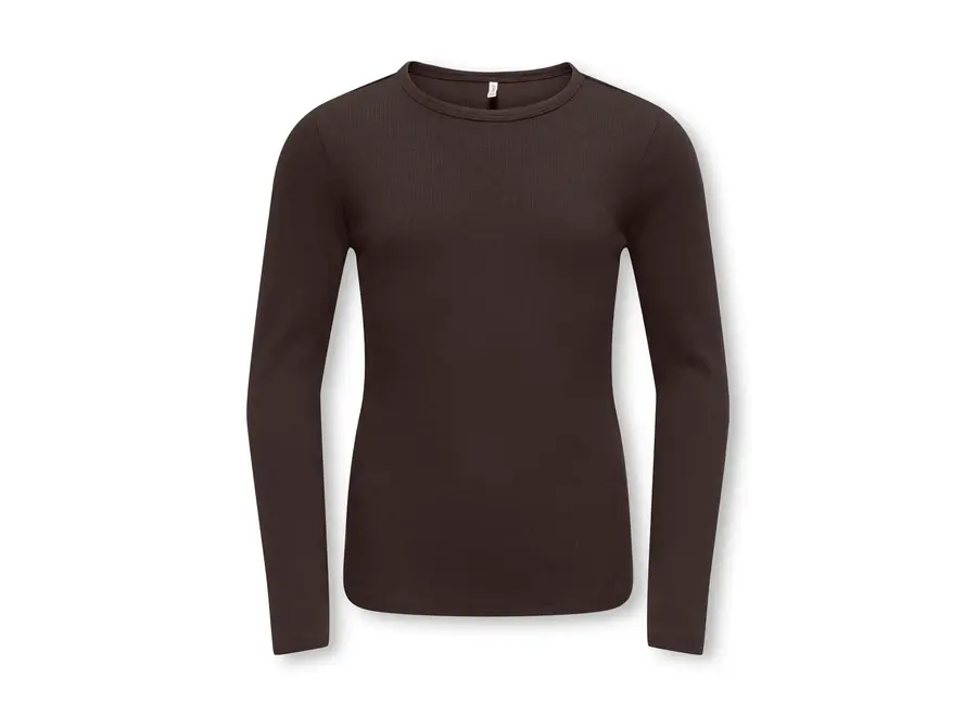 Longsleeve Lucky L/S O-neck - Coffee Bean