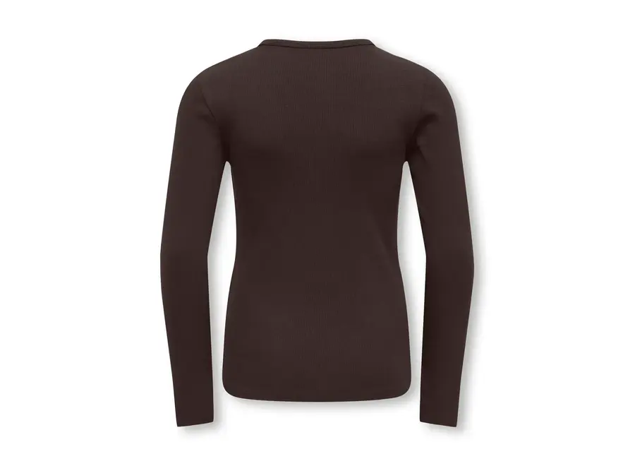 Longsleeve Lucky L/S O-neck - Coffee Bean