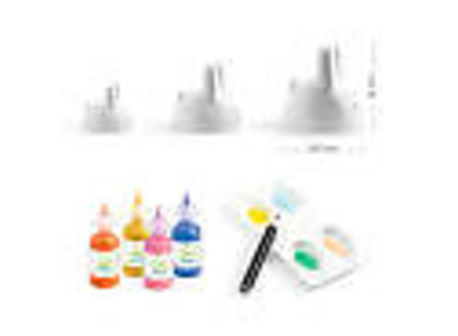 vingerverfset bunny trio