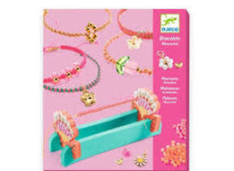 sieradenset diy - pink macrame bracelets