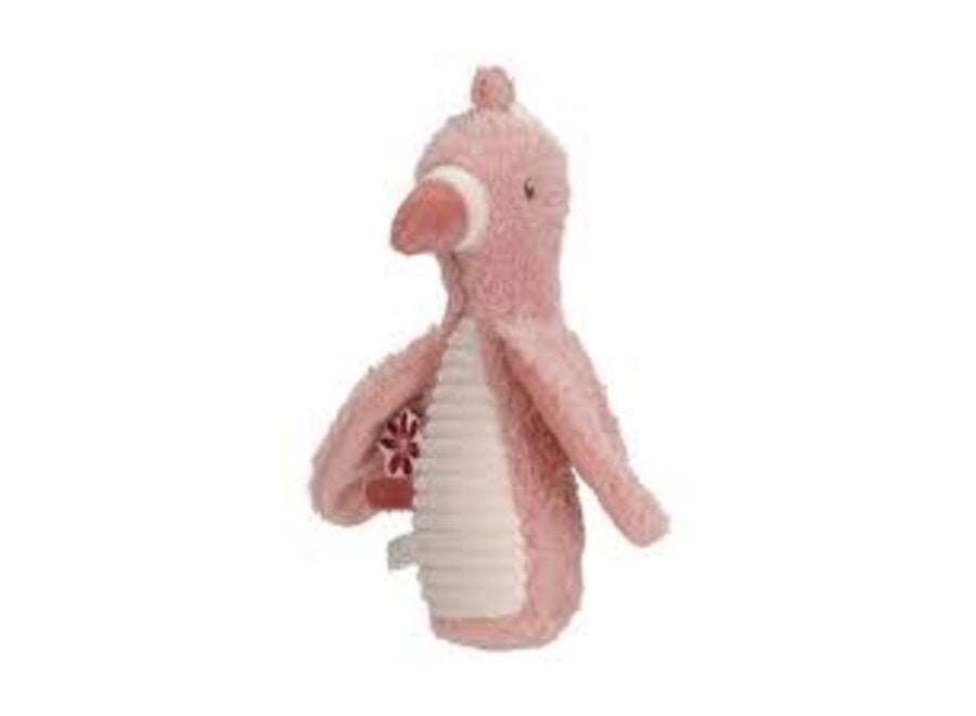 Knijpspeeltje met rammel Flamingo ­ Safari Friends G