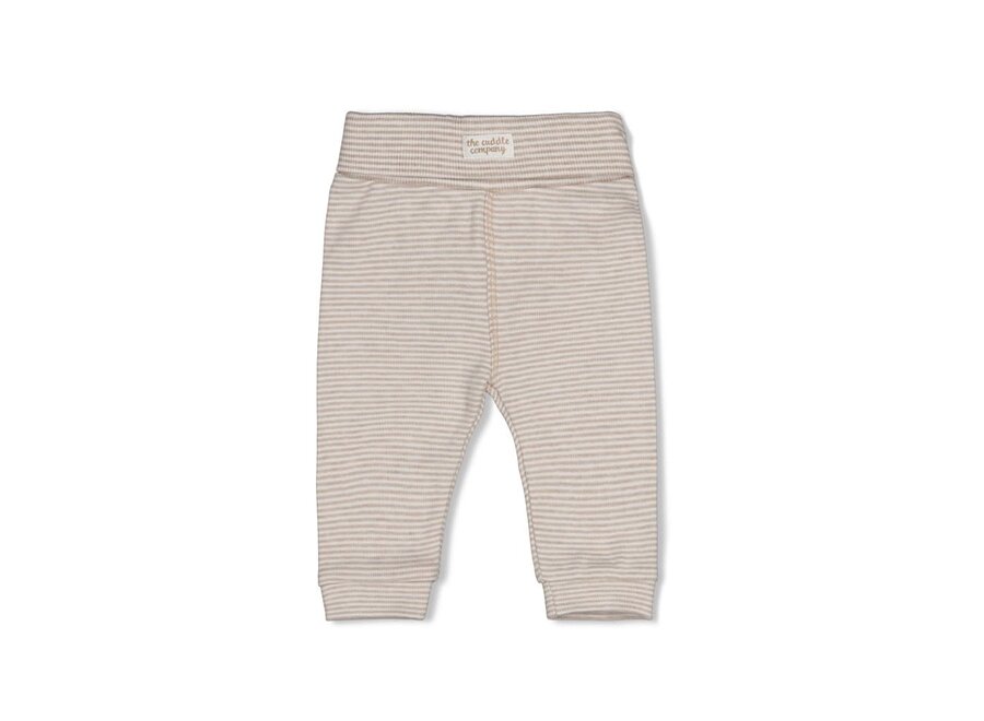 Broek streep - The Cuddle Company Bruin melange