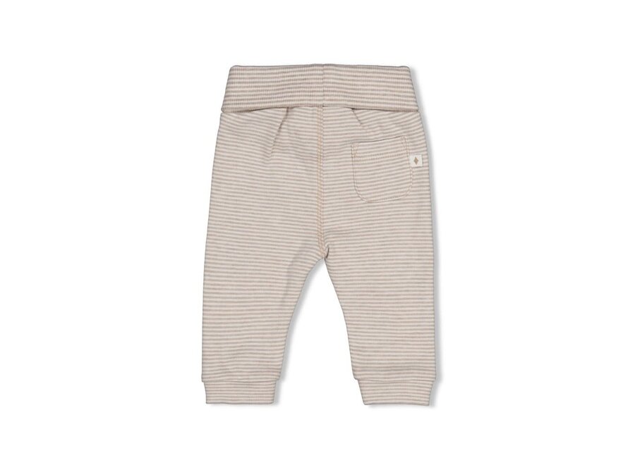 Broek streep - The Cuddle Company Bruin melange
