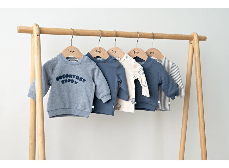 Longsleeve - Breakfast BuddyBlauw