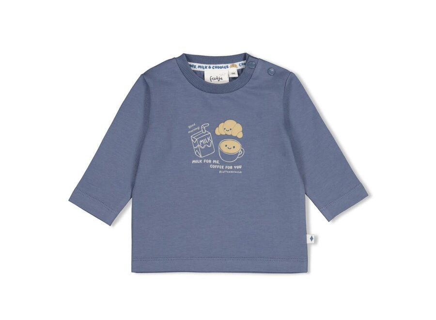 Longsleeve - Breakfast BuddyBlauw