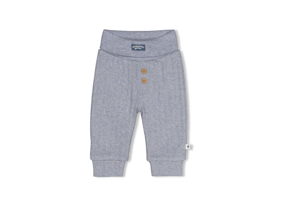 Broek rib - Breakfast Buddy Blauw melange