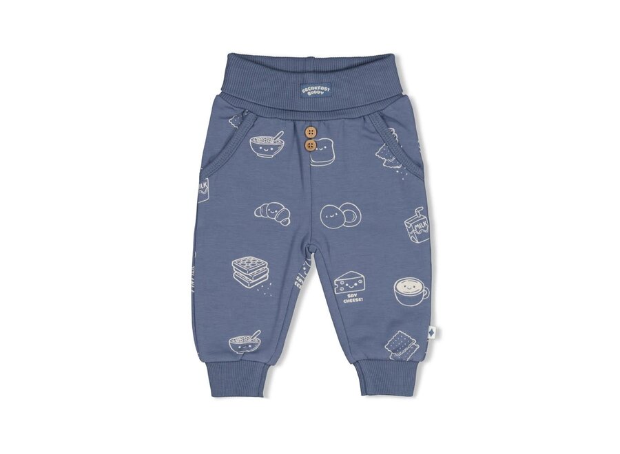 Broek AOP - Breakfast Buddy Blauw
