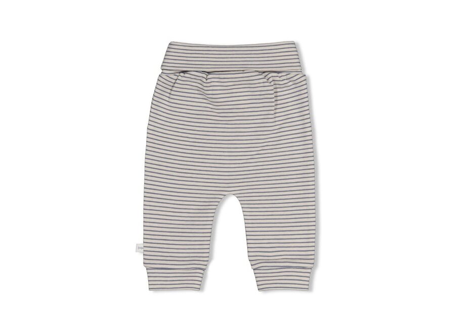 Broek rib met streep - Breakfast Buddy Blauw