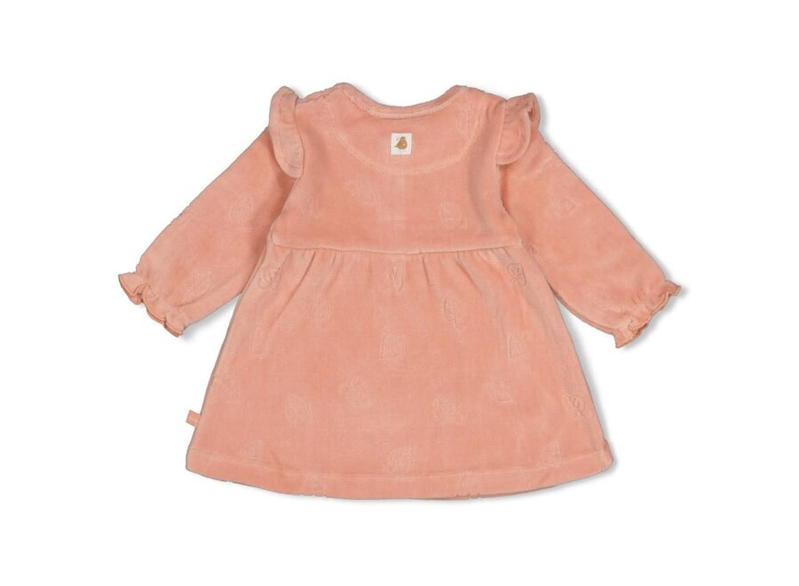 Jurk velours AO - Fall in Love Roze