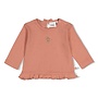 Longsleeve pointelle rib - Fall in Love Roze