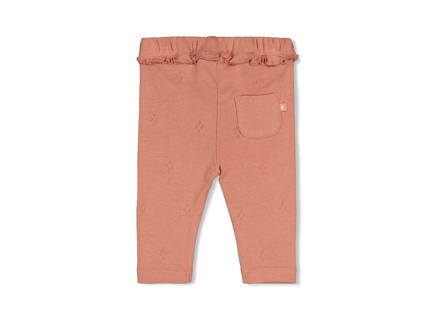 Legging pointelle rib - Fall in Love Roze