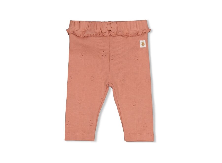 Legging pointelle rib - Fall in Love Roze