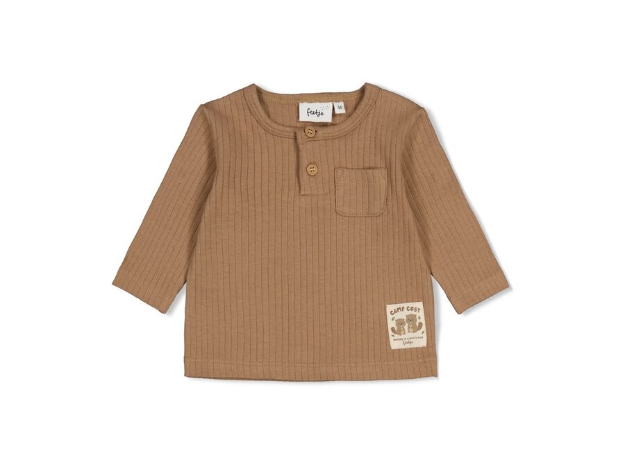 Longsleeve rib - Tiny Timber Tales camel
