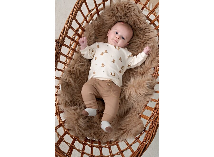 Sweater AOP relaxed fit - Tiny Timber Tales Offwhite