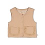 Omkeerbaar fake fur gilet - Forest Garden Zand