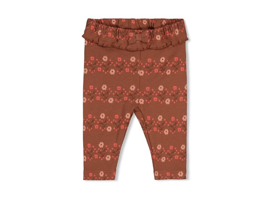 Legging rib AOP - Forest Garden Bruin