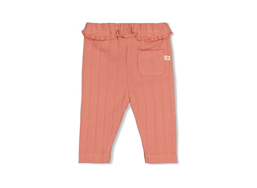 Legging pointelle rib - Forest Garden roze