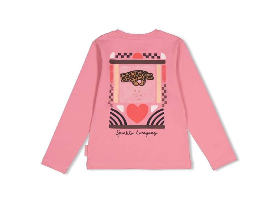 Longsleeve met backprint - City Chic - Roze